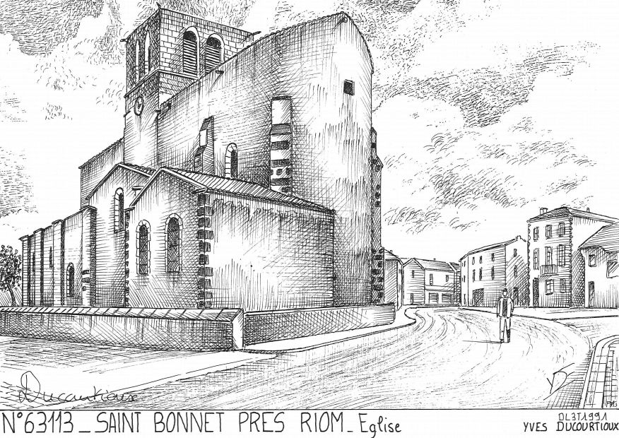 N 63113 - ST BONNET PRES RIOM - église